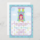 Rapunzel Birthday Uitnodiging (Voorkant / Achterkant)