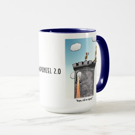 Rapunzel Blue 15 oz Combo Mug (Devant droit)