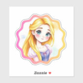 Rapunzel Dreams Custom-Cut Vinyl Sticker (Feuille)