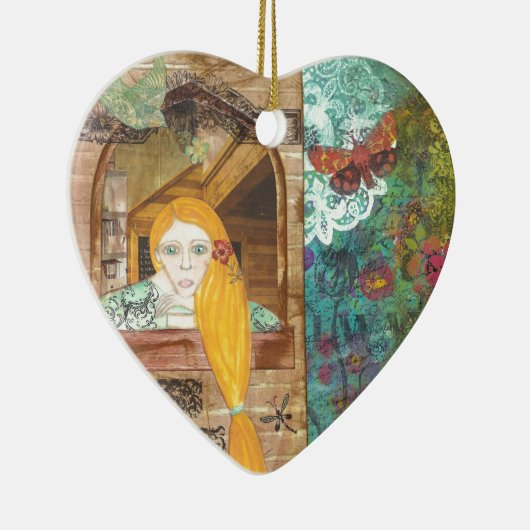 Rapunzel, dromen keramisch ornament (Rechts)