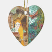 Rapunzel, dromen keramisch ornament (Links)