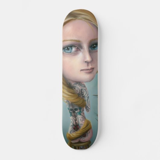 Rapunzel het Tattoo Girl Skateboard (Voorkant)