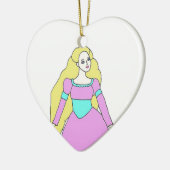 Rapunzel Keramisch Ornament (Links)