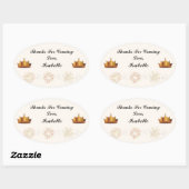 Rapunzel Party Dank u Sticker (Vel)