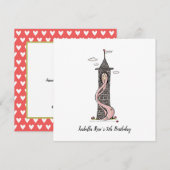 Rapunzel Princess Light Skin Tone Party Invitation (Devant / Derrière)