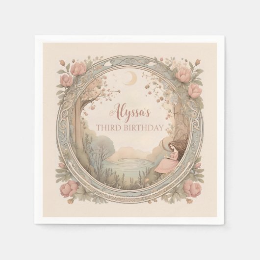  Rapunzel sprookje Servet (Voorkant)