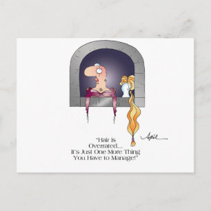 RAPUNZEL'S HAIR Briefkaart beroemd gemaakt door Ap