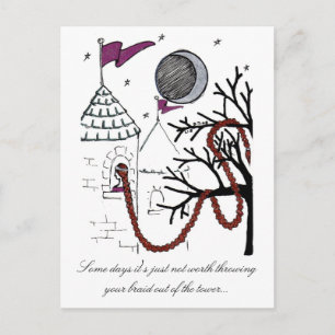 Rapunzel's Very Bad Hair Day briefkaart