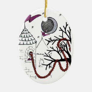 Rapunzel's zeer slechte haardagversiering keramisch ornament