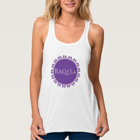 RAQISA FLOWY T-SHIRT IN WITTE (Voorkant)