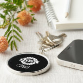 Raquel - Gepersonaliseerde naam Birthday Gift Sleutelhanger (Zijkant)