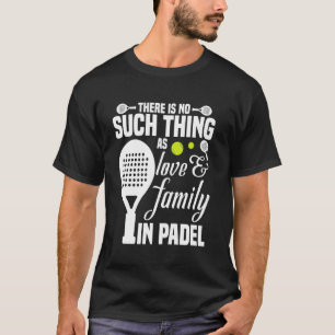 Raquet Ball Player Tournament Liefde & Familie Spe T-shirt