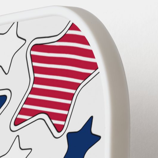 Raquette 4 juillet Pickleball (Détail gauche)