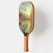 Raquette de Match de Pickleball au Coucher du Sole (Gauche)