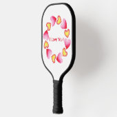 Raquette De Pickleball С te romantique Je t'aime Saint Valentin (Gauche)