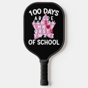 Raquette De Pickleball 100 Jours D'Alphabet Scolaire 100E Jour Enseignant