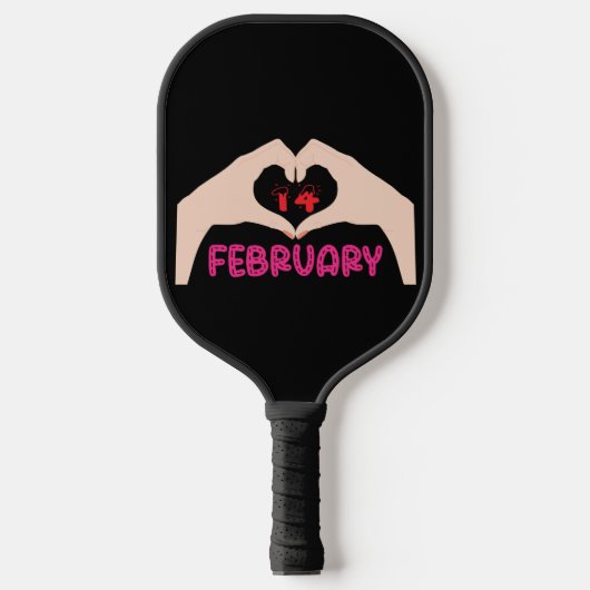 Raquette De Pickleball 14 février Saint-Valentin (Recto)