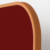 Raquette De Pickleball 2 Tons Brun Rouge Trois Couches Initiales (Détail gauche)