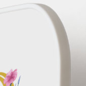 Raquette De Pickleball 50 et fabuleux or et rose floral (Détail gauche)