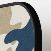 Raquette de Pickleball à Camouflage Bleu (Détail gauche)