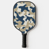 Raquette de Pickleball à Camouflage Bleu (Verso)