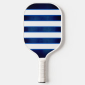 Raquette de Pickleball à Monogramme Bleu Marine et (Verso)
