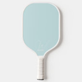 Raquette de Pickleball à Monogramme Bleu Poudre av (Verso)