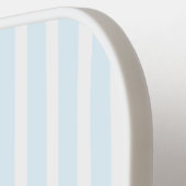Raquette de Pickleball à Monogramme et Rayure Bleu (Détail gauche)