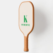 Raquette de Pickleball à Monogramme Moderne Vérifi (Gauche)