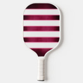 Raquette de pickleball à monogramme rose et blanc (Verso)