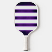 Raquette de pickleball à monogramme violet et blan (Verso)