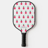 Raquette de Pickleball à motif de ananas blanc ros (Verso)