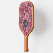 Raquette de pickleball à motif floral abstrait et  (Gauche)
