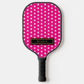 Raquette de Pickleball à pois roses (Recto)