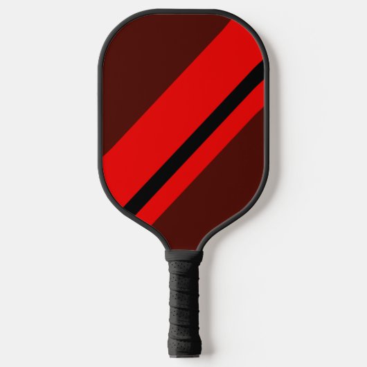 Raquette de Pickleball à rayures rustiques de cour (Recto)