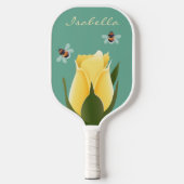 Raquette De Pickleball Abeilles Et Roses (Recto)