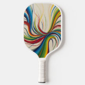 Raquette De Pickleball Abstract Energy Burst (Verso)