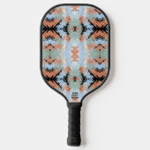 Raquette De Pickleball Abstract Split Ends Pattern And Soft Pastels (Verso)