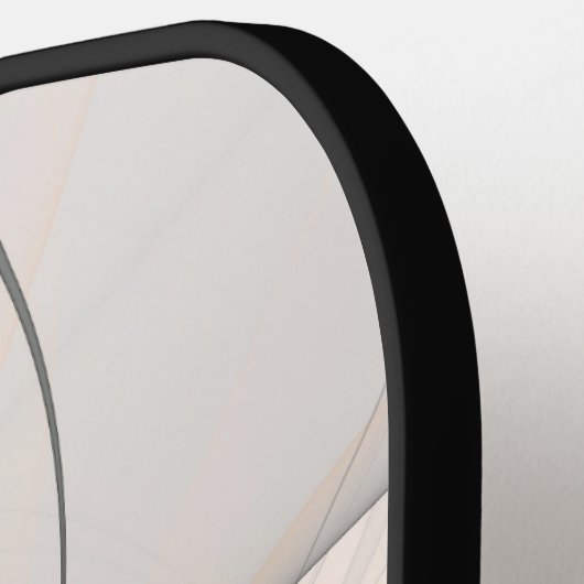 Raquette De Pickleball Abstrait Anthracite Grey Sienna Art moderne fracta (Détail gauche)