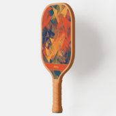 Raquette De Pickleball Abstrait Cool rétro Motif Monogrammed Sports Pro (Gauche)