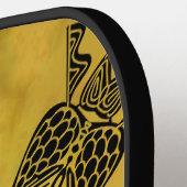 Raquette De Pickleball Abstrait Goth Tribal Line Dessin Motif répété (Détail gauche)