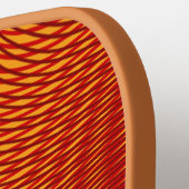 Raquette De Pickleball Abstrait Moderne Fondu Cuivre Moiré Effet personna (Détail gauche)