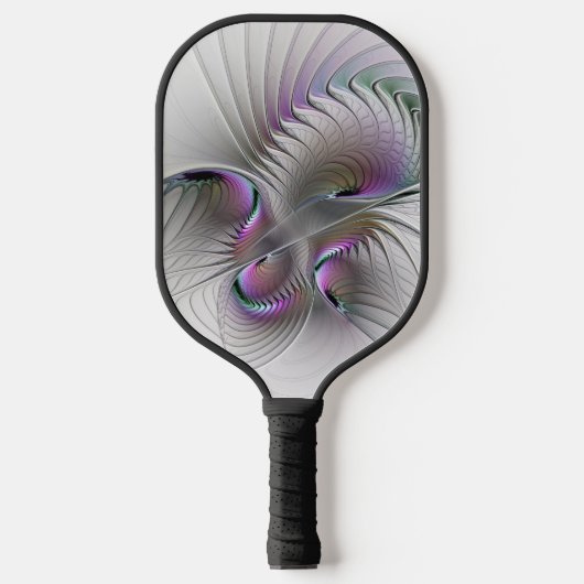 Raquette De Pickleball Abstrait moderne Shy Imaginaire Figure Fractal Art (Recto)
