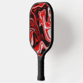 Raquette De Pickleball Abstrait rouge et noir (Gauche)