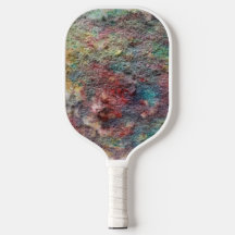 Raquette de Pickleball Abstraite Colorée