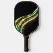 Raquette de Pickleball Abstraite de Luxe | Moderne (Verso)