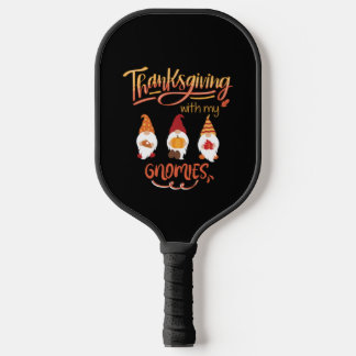Raquette De Pickleball Action de grâce avec mes gnomes139  