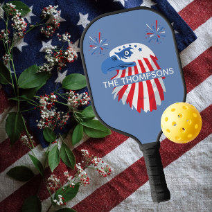 Raquette De Pickleball Aigle chauve patriotique Amérique 250e 4 juillet