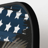 Raquette De Pickleball Aigle et drapeau (Détail gauche)