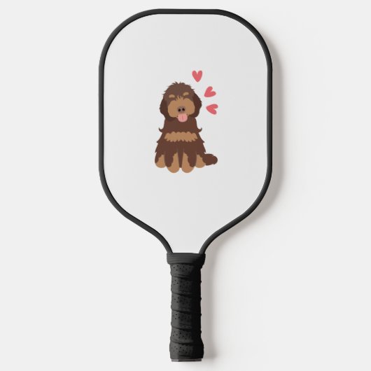 Raquette De Pickleball Aimer Chocolat Phantom Cockapoo Cavapoo Chien (Recto)
